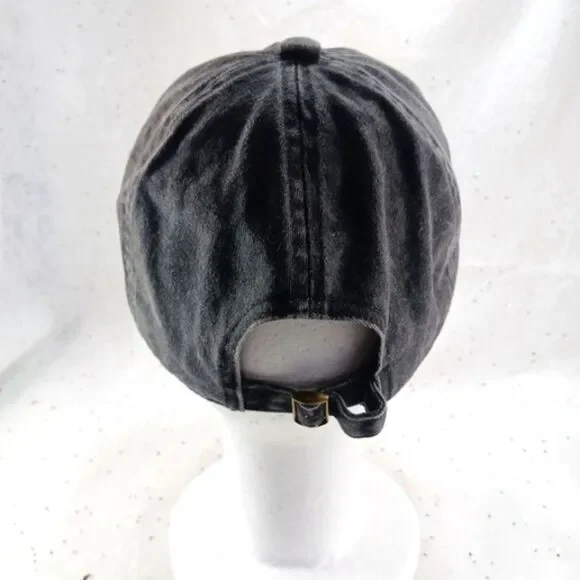 David & Young Grey Hat/ Cap with Fuzzy Yellow Smiley Logo Patch OS Adj. Strap... - Picture 5 of 8